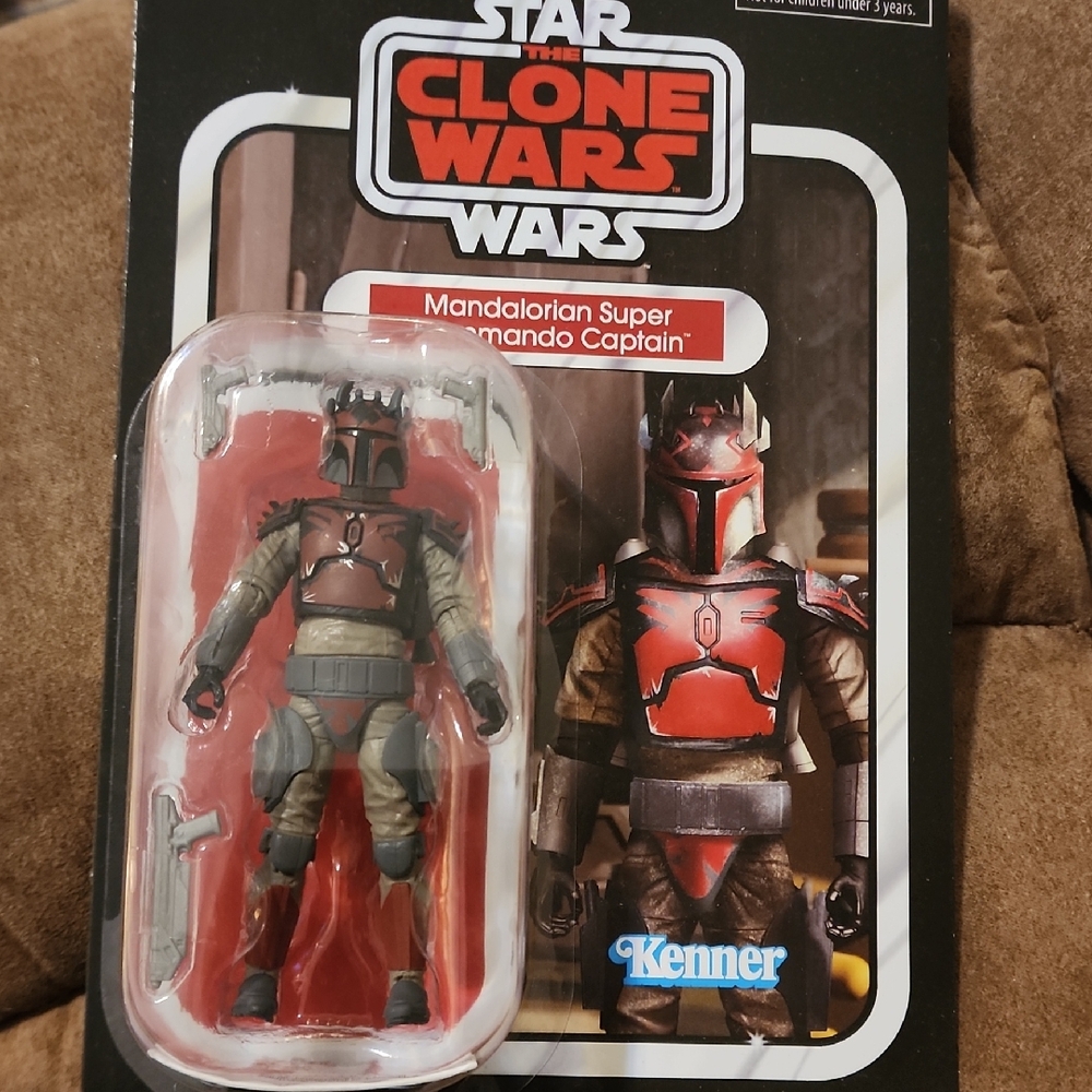 Adidas Clone Wars Mandalorian Action Figure Red and Black 4 Inch